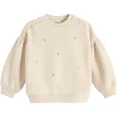 Cool Club Sweatshirt bege / verde / rosa claro