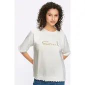 HEINE Sweatshirt ecru / amarelo