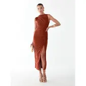 BWLDR Vestido 'Eternity' castanho ferrugento