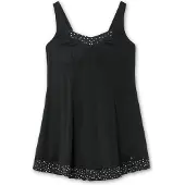 Sheego Vestido de fato de banho preto