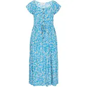 Usha Vestido de verão bege / azure