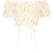 Mymo Blusa 'Young Fashion' amarelo / amarelo claro / verde