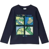 s.Oliver Camisola navy / azure / verde / verde claro