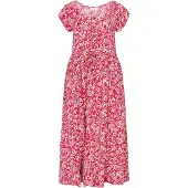 Usha Vestido de verão rosa / offwhite
