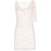 Mymo Vestido 'Young Fashion' oliveira / vermelho claro / branco