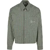 Karl kani Camisa cáqui / verde escuro / offwhite