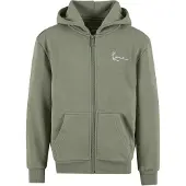 Karl kani Casaco em moletão 'Essential' oliveira / branco