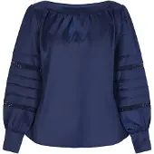 Usha Blusa 'Elegant' azul escuro
