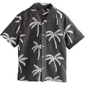 Next Camisa cinzento claro / preto