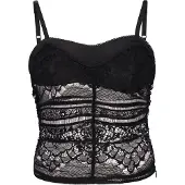 Faina Top 'Festive' preto