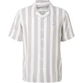 INDICODE JEANS Camisa 'Carlui' bege mosqueado / branco
