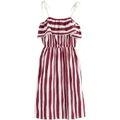 Next Vestido de verão bordeaux / branco