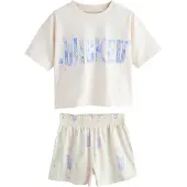 Next Pijama 'Wicked' azul / verde claro / lilás / branco