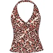 Faina Top 'Festive' creme / vermelho / preto