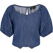 Faina Blusa azul ganga
