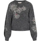 Usha Pullover bege / cinzento escuro