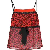 Faina Top 'Festive' vermelho / preto