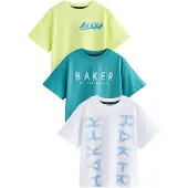 Ted Baker Camisola azul / azul ciano / limão / branco