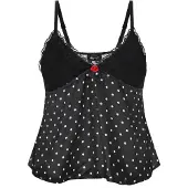 Mymo Top 'Party' preto / branco