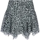 Faina Saia 'Festive' preto / branco lã