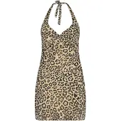 Faina Vestido 'Festive' bege / preto