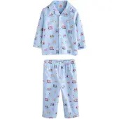 Next Pijama bege / azul claro / cor-de-rosa / vermelho