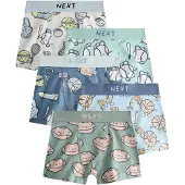 Next Cueca azul claro / verde / menta / branco lã