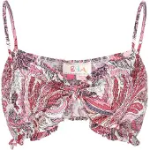 IZIA Top 'Festival' rosé / vermelho escuro / branco