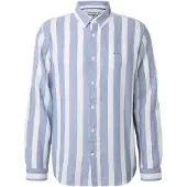 INDICODE JEANS Camisa 'Donuld' azulado / offwhite