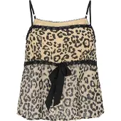 Faina Top 'Festive' bege / preto