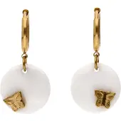 IZIA Brincos ouro / branco