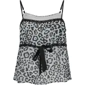 Faina Top 'Festive' preto / branco
