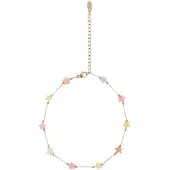 Mymo Pulseira azul pastel / amarelo claro / ouro / cor-de-rosa