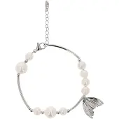 Usha Pulseira prata / branco