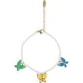Mymo Pulseira azul / ouro / verde / branco