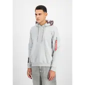 Alpha industries Sweatshirt cinzento claro / vermelho vinho