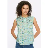 HEINE Blusa azul / limão / verde pastel