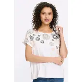 HEINE Camisa rosé / preto / branco