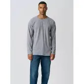 TeeShoppen Camisa ' Basic Long ' cinzento