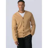 TeeShoppen Casaco de malha ' Cardigan ' areia