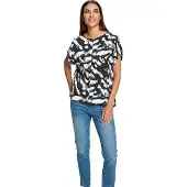 HEINE Blusa preto / branco