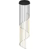 TRIO Candeeiro suspenso LED Baxter, preto, Ø 37 cm, metal, CCT regulável