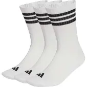 Adidas Meias de desporto '3-Stripes Cushioned Crew 3 Pair Pack' preto / branco
