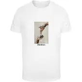 Mister tee Camisa 'God Given Pizza' greige / vermelho / branco