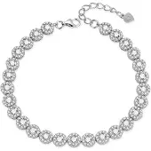Agato Elegante pulseira em prata com zircónias AGB769/21
