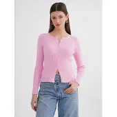 MixRay Casaco de malha cor-de-rosa