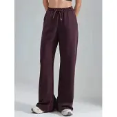 Busem Calças vermelho vinho