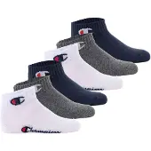 Champion Meias azul escuro / acinzentado / vermelho / branco