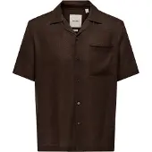 Only & Sons Camisa 'ONSLaurence' castanho escuro