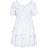 Mymo Vestido azul claro / branco